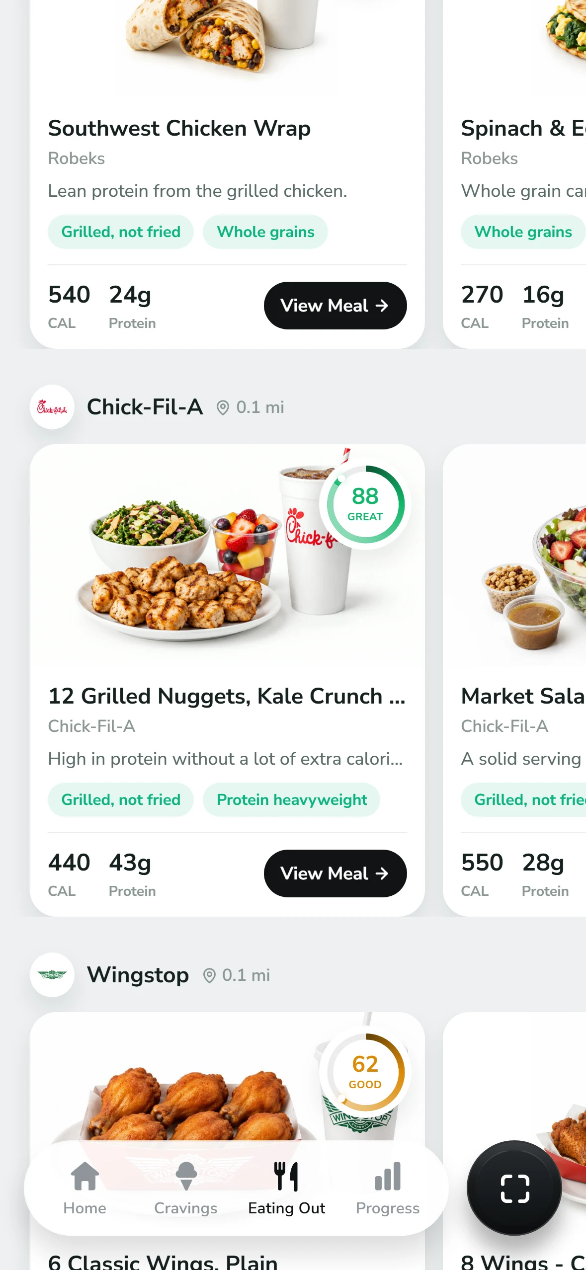 Best meals for you in Shredo, grouped by restaurant near you, starting with Chick-fil-A
